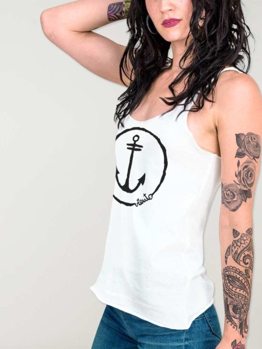 The Anchor Logo Tirantes Mujer Blanco