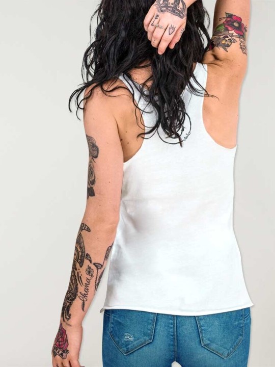 The Anchor Logo Tank Top femme Blanc