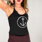 The Anchor logo Tank Top-Frau - Schwarz