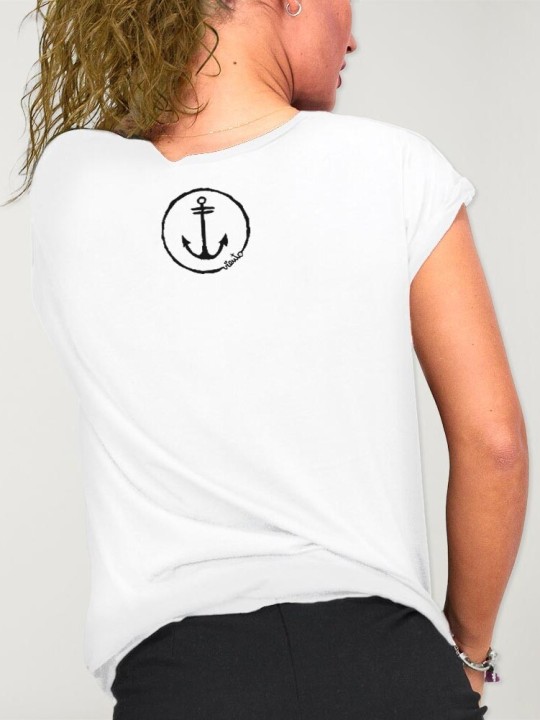 Women T-shirt White The Women Captain