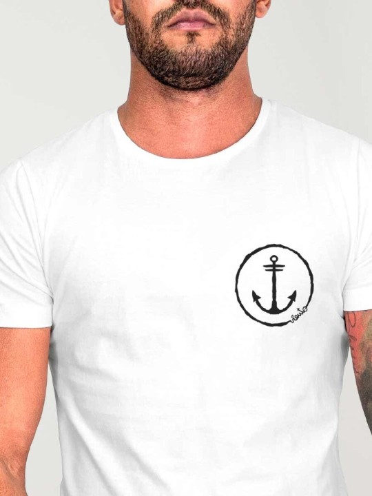 Camiseta de Hombre Blanca Viento Team