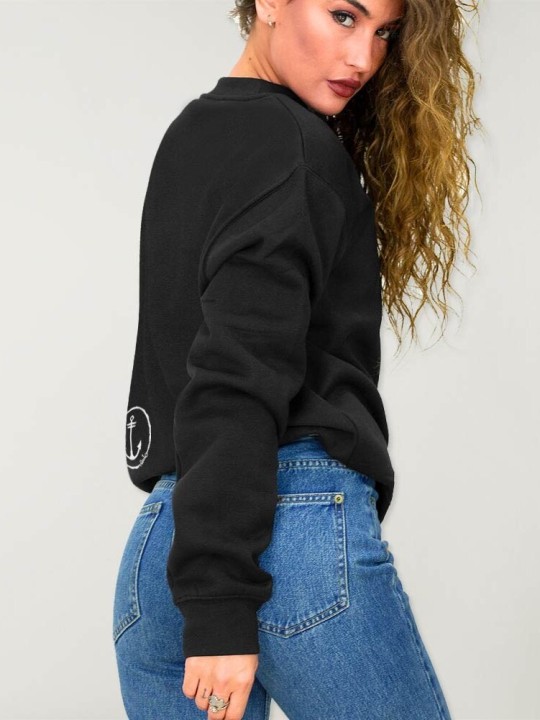 Sweatshirt de Mujer Negra Dark Captain