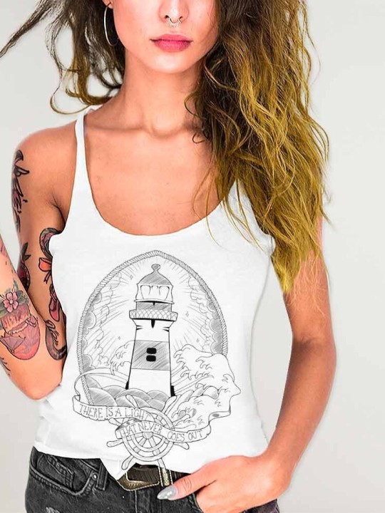 The Lighthouse  Tank Top Donna Bianco