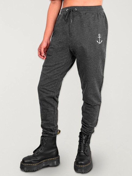 Women Jogger Unisex Style Heather Black After Ride