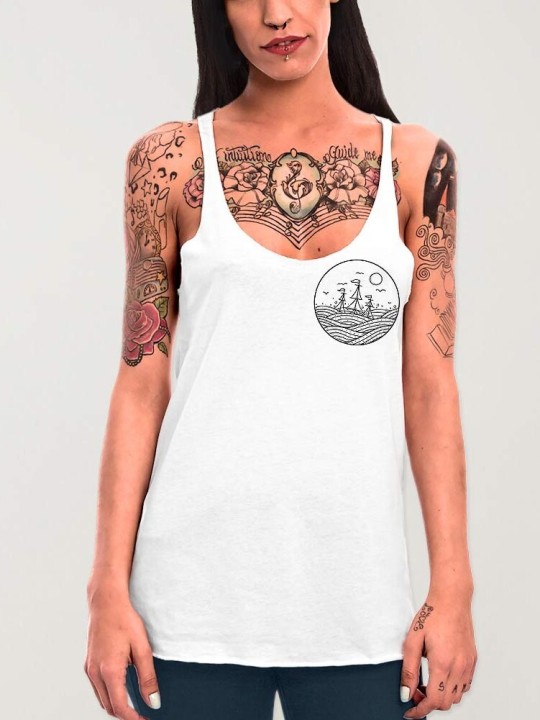 Women Tank Top White Drifter