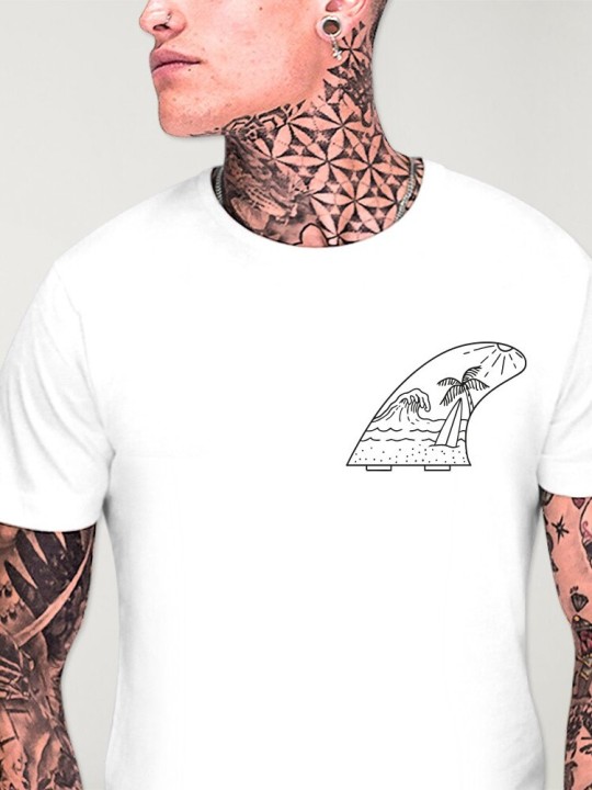Camiseta de Hombre Blanca Paradise Finn