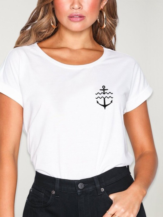 T-shirt Femme Blanc Surfers Club Classics