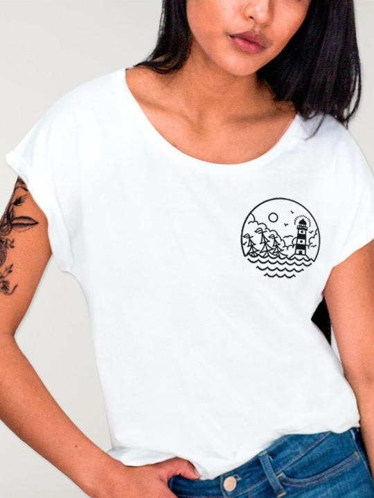 Camiseta de Mujer Blanca Sunset Session