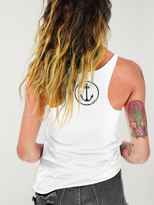 Women Tank Top White The Island