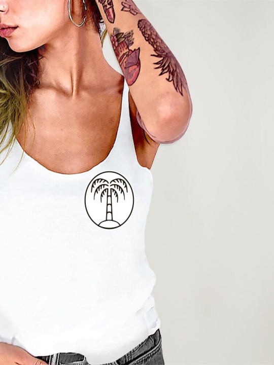 Women Tank Top White The Island