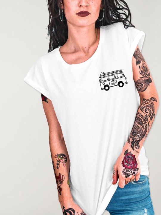 Camiseta de Mujer Blanca Van Life