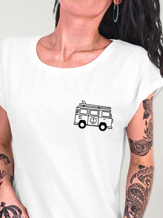 T-shirt Femme Blanc Van Life