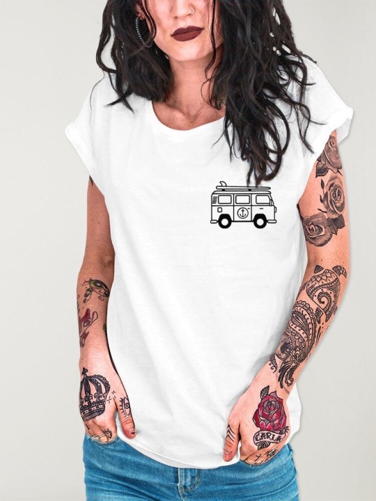 T-shirt Femme Blanc Van Life