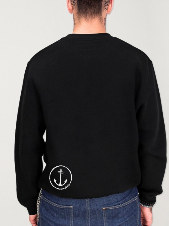 Sweatshirt de Hombre Negra Pirate Life