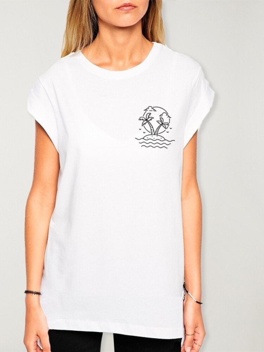 Camiseta de Mujer Blanca Oasis