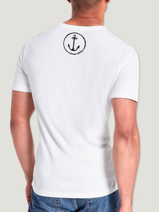 Camiseta de Hombre Blanca Golondrine Remastered