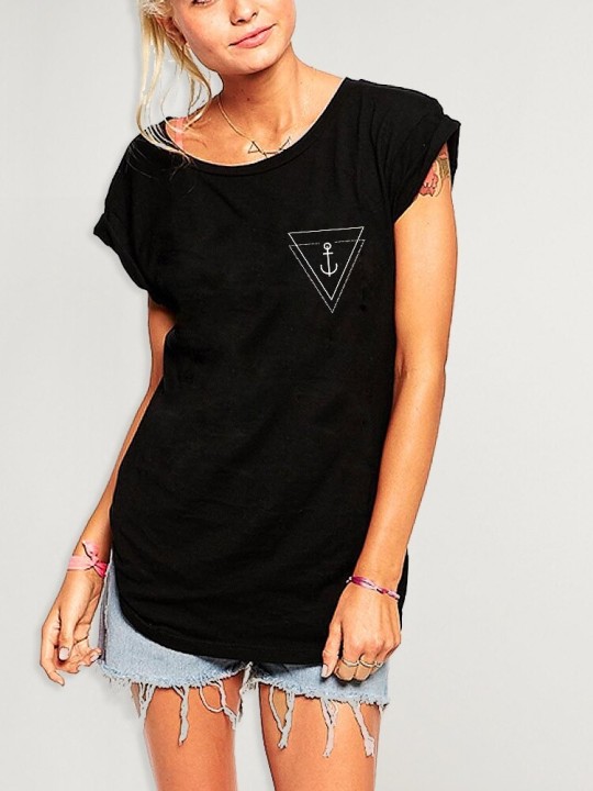 Camiseta de Mujer Negra Trianchor