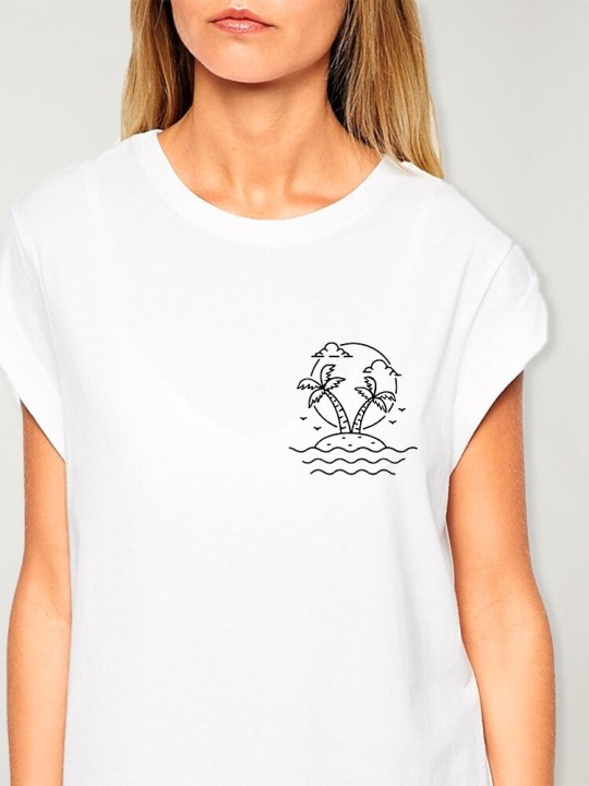 Camiseta de Mujer Blanca Oasis