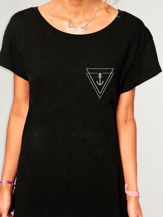 Camiseta de Mujer Negra Trianchor