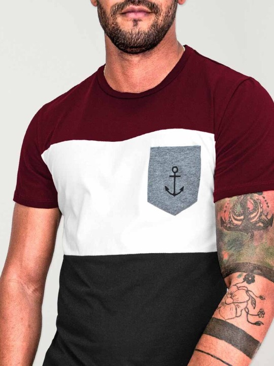 Camiseta de Hombre Negra Island Special Pocket