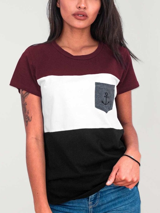 Camiseta de Mujer Negra Island Special Pocket