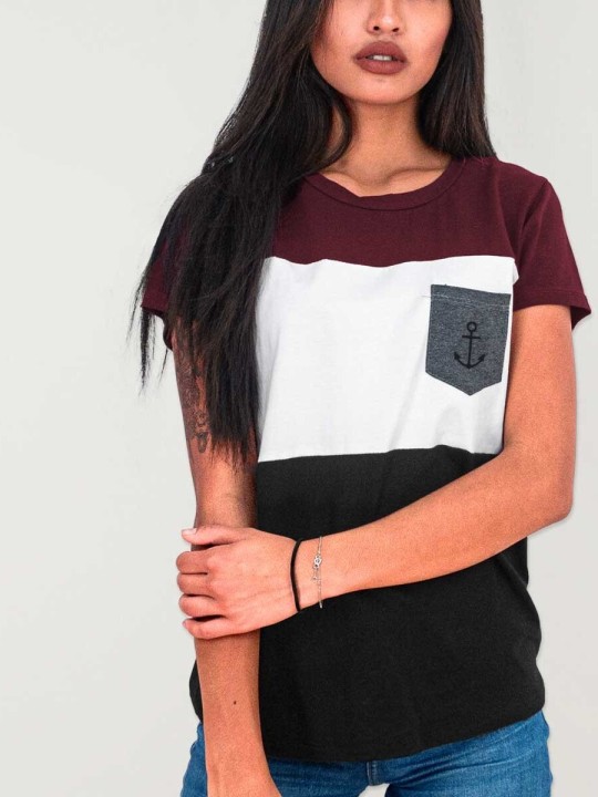 Camiseta de Mujer Negra Island Special Pocket