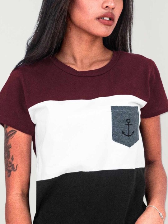 Camiseta de Mujer Negra Island Special Pocket