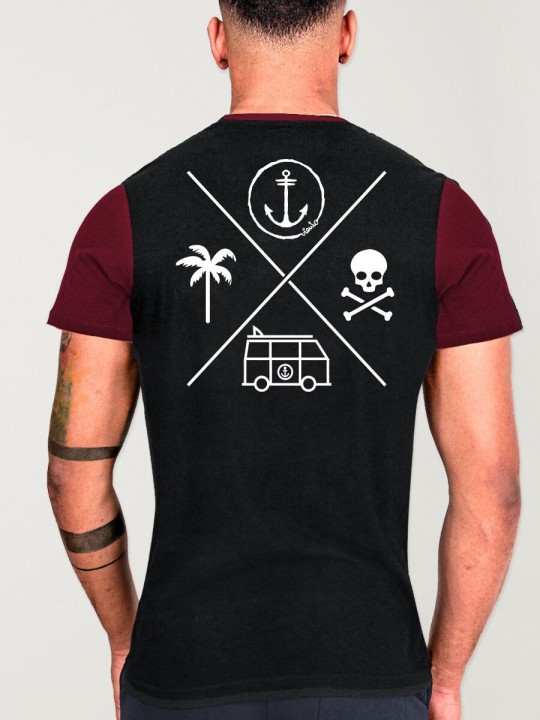 Camiseta de Hombre Negra Island Special Pocket