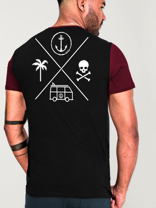 Camiseta de Hombre Negra Island Special Pocket