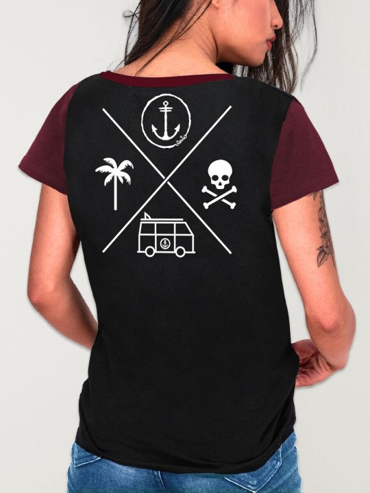 Camiseta de Mujer Negra Island Special Pocket