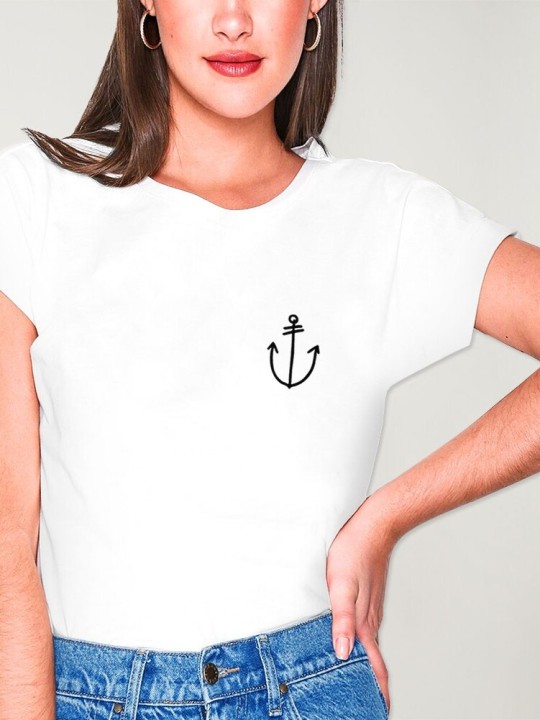 Camiseta de Mujer Blanca Happiness