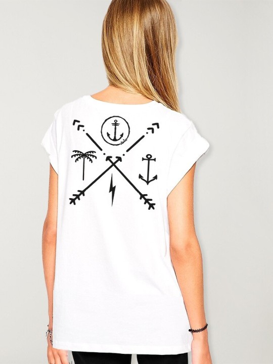 Camiseta de Mujer Blanca Arrows