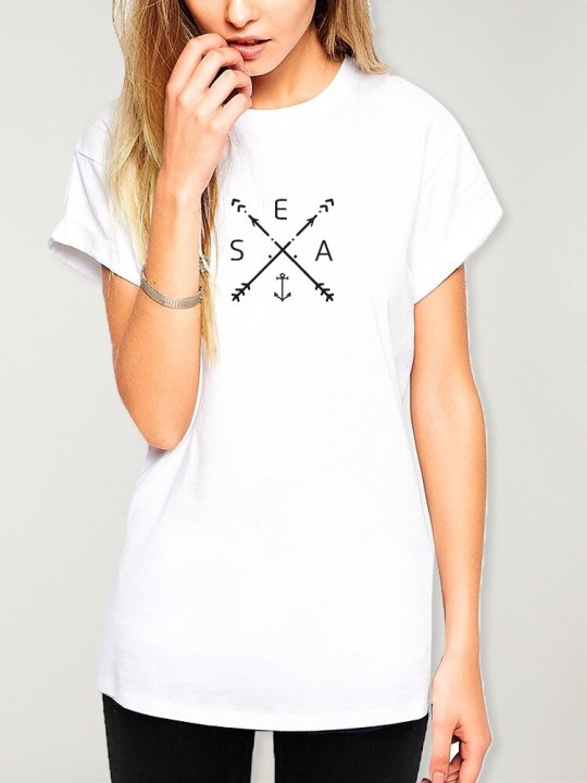 Camiseta de Mujer Blanca Arrows