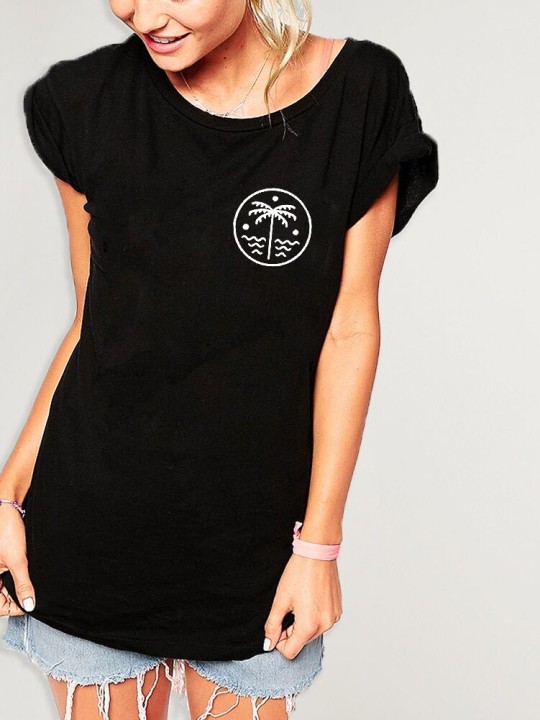 Camiseta de Mujer Negra Lost Place