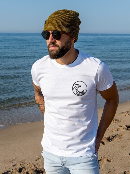 Camiseta de Hombre Blanca Low Tide