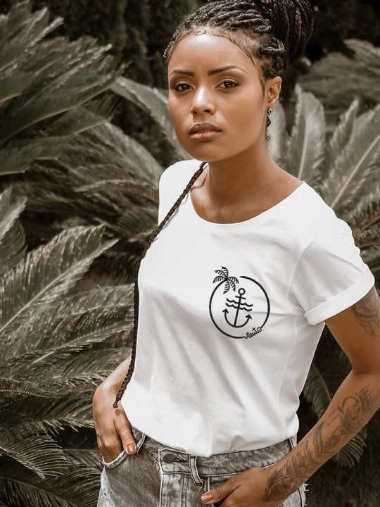 Women T-shirt White Nomad