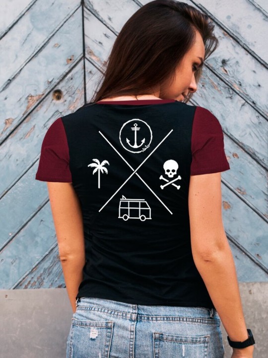 Camiseta de Mujer Negra Island Special Pocket