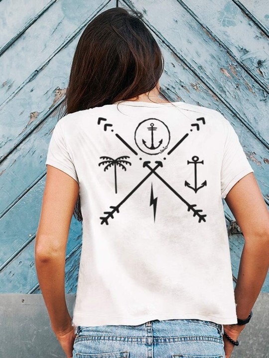 Camiseta de Mujer Blanca Arrows