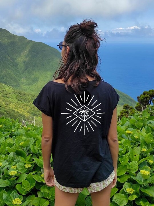 Camiseta de Mujer Negra Lost Place