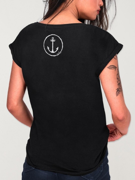 Camiseta de Mujer Negra Live Now