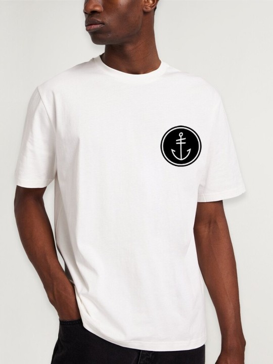 Men T-Shirt White Salty Crew