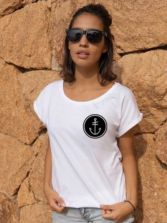 Camiseta de Mujer Blanca Salty Crew