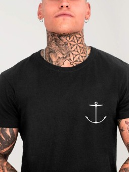 Camiseta de Hombre Negra Pipe Spot