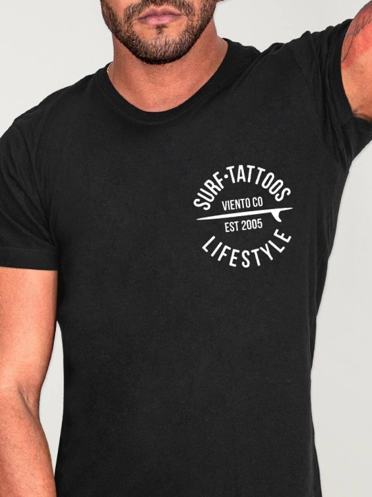 T-shirt Herren Schwarz Lifestyle