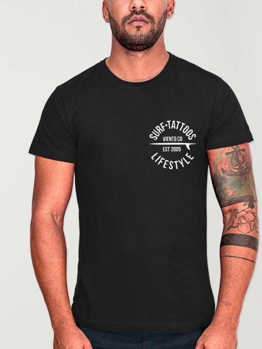 T-shirt Herren Schwarz Lifestyle