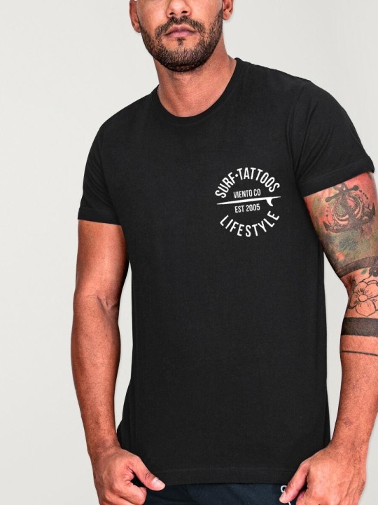 T-shirt Herren Schwarz Lifestyle