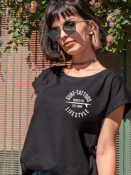 Camiseta de Mujer Negra Lifestyle