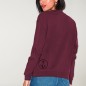 Women Sweatshirt Burgundy Salty Crew