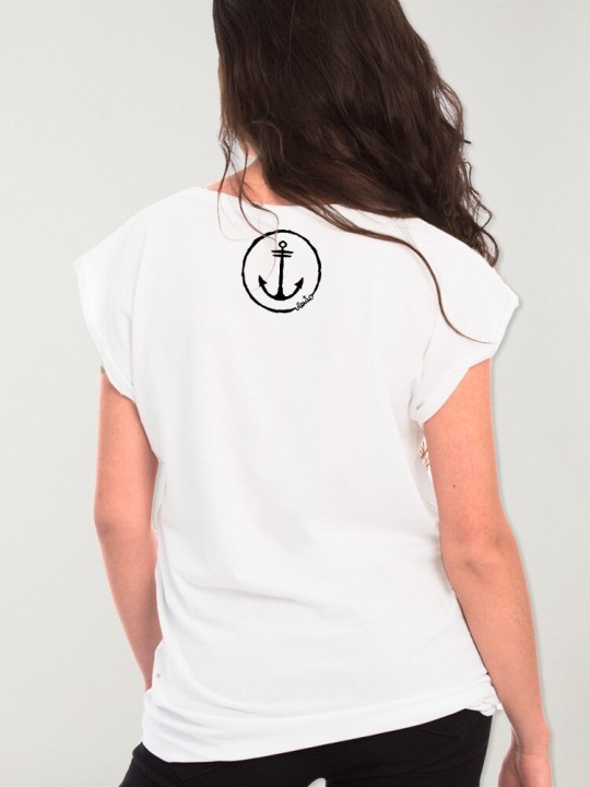 T-shirt Femme Blanc Surfing Quiver