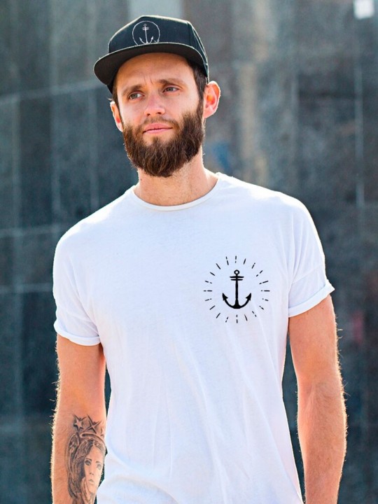 Camiseta de Hombre Blanca God of Sea